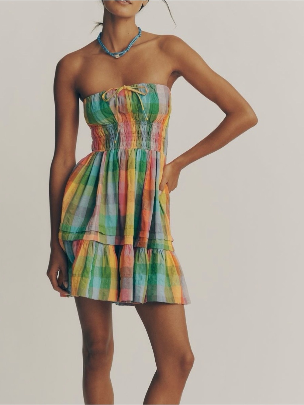 Anthropologie Somerset Strapless Mini Dress